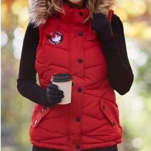 Canada Weather Gear Red Puffer Vest L
